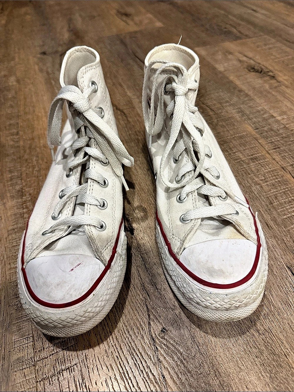 Converse Chuck Taylor All Star Lift Platform High Top Sneakers White & Red